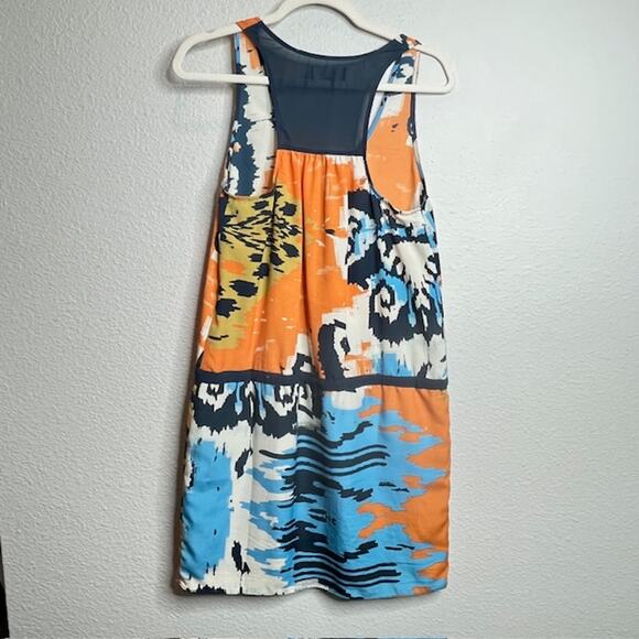 Harper Soul Revival Blue & Orange Summer Dress Size Small - Picture 6 of 15